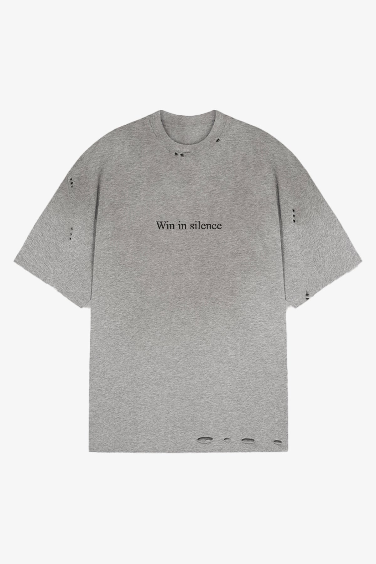 Win In Silence Ripped T-Shirt
