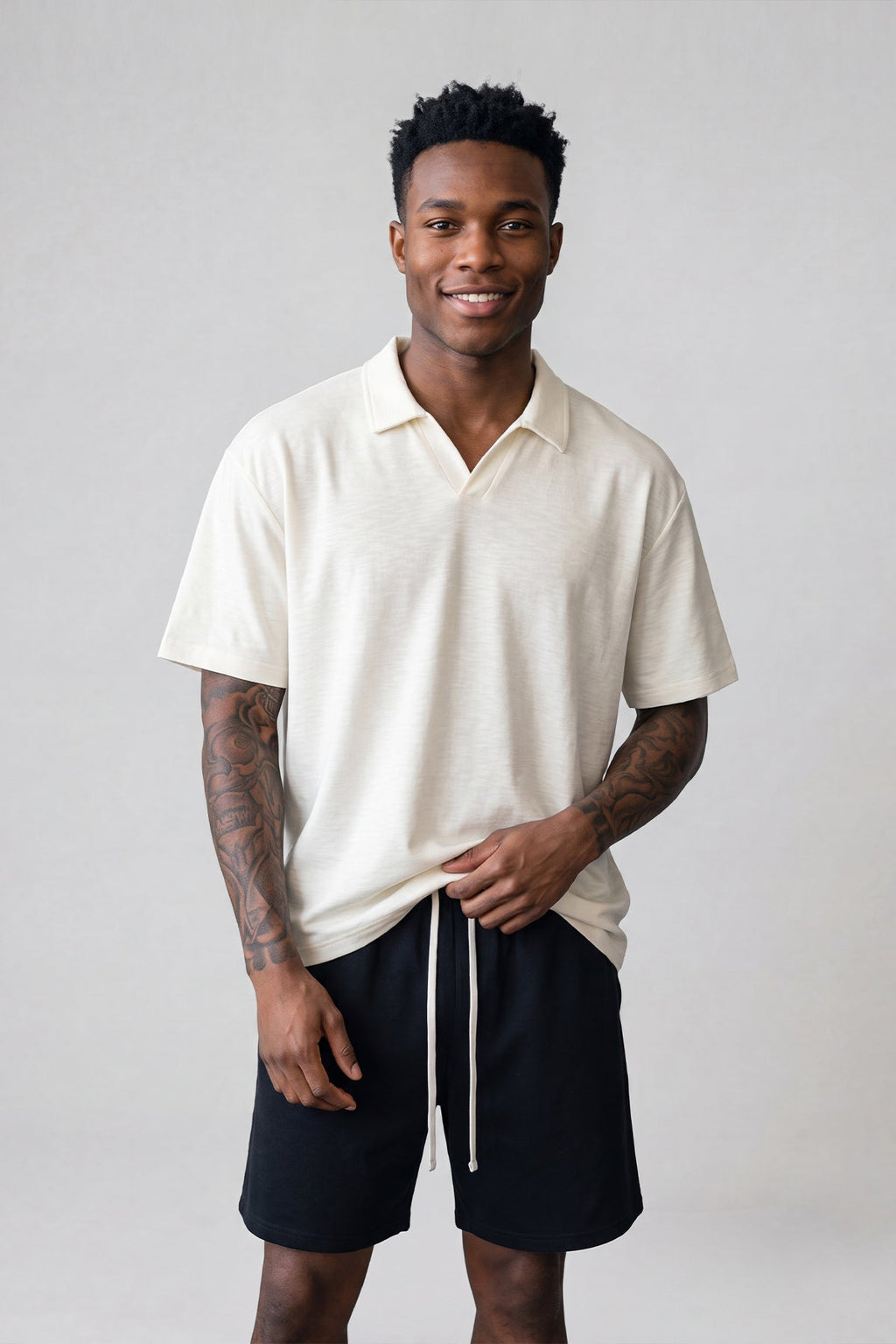 Initial Knitted Polo