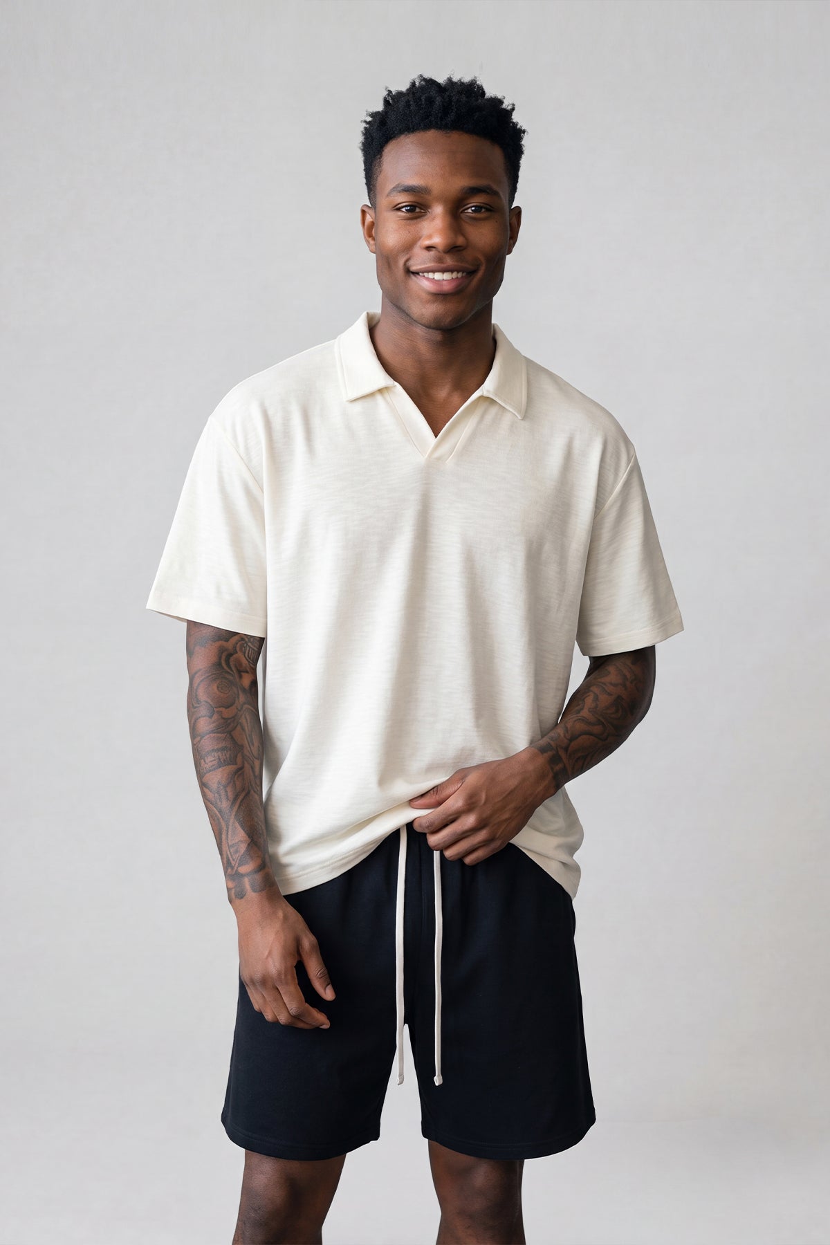 Initial Knitted Polo