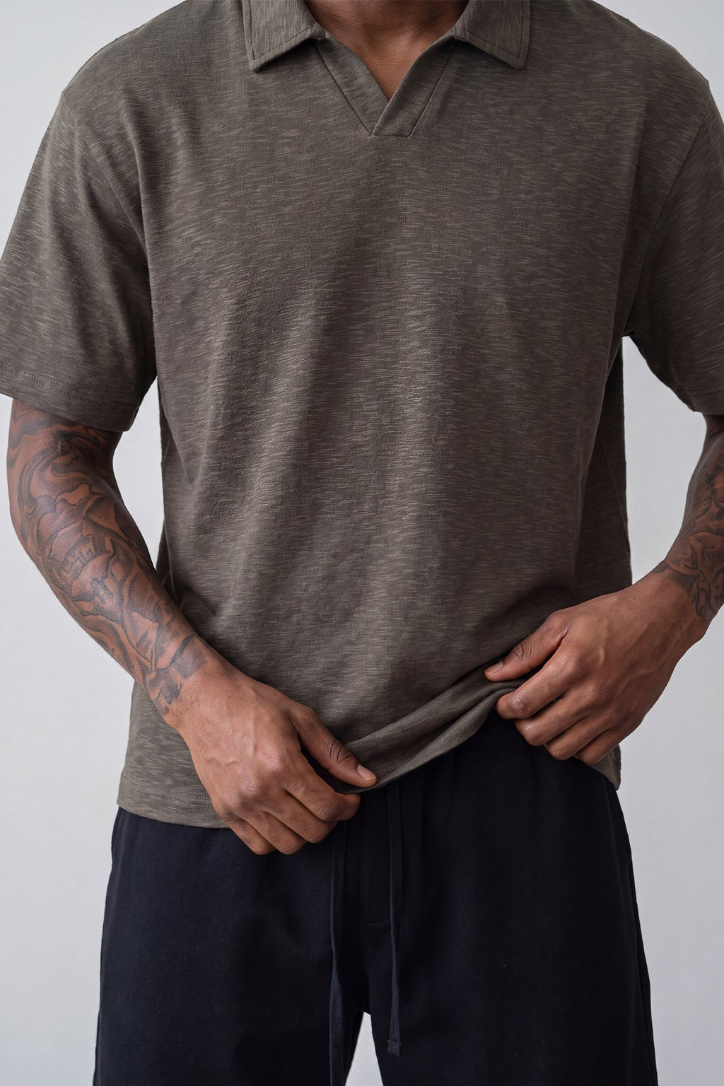 Initial Knitted Polo