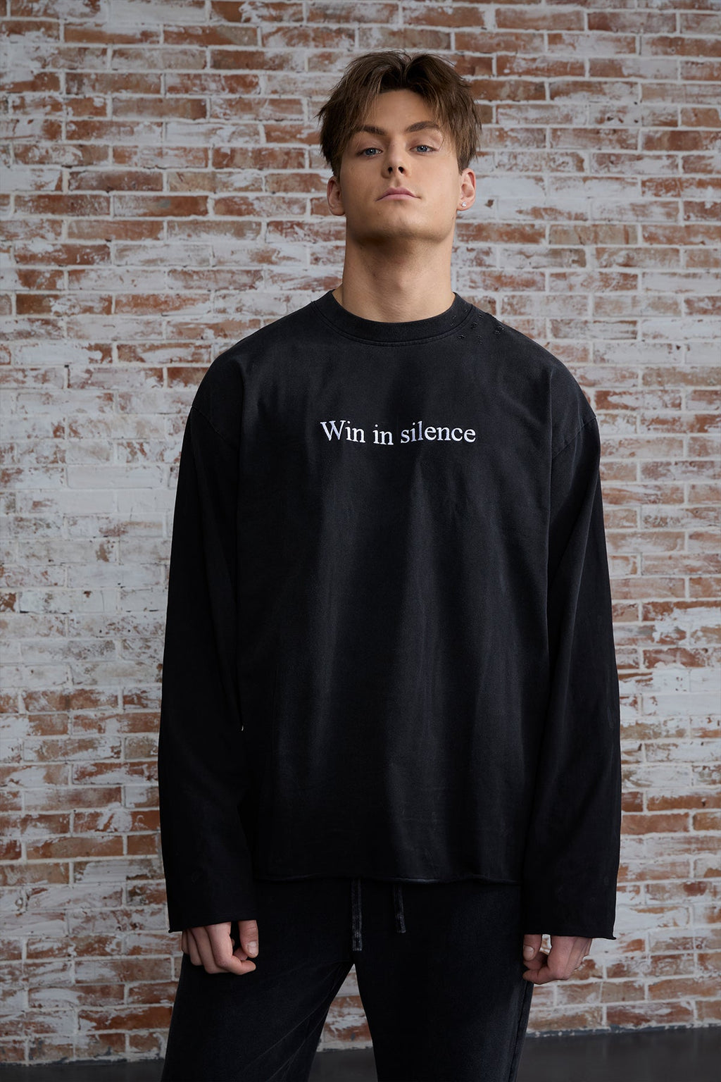 Win In Silence Ripped Longsleeve