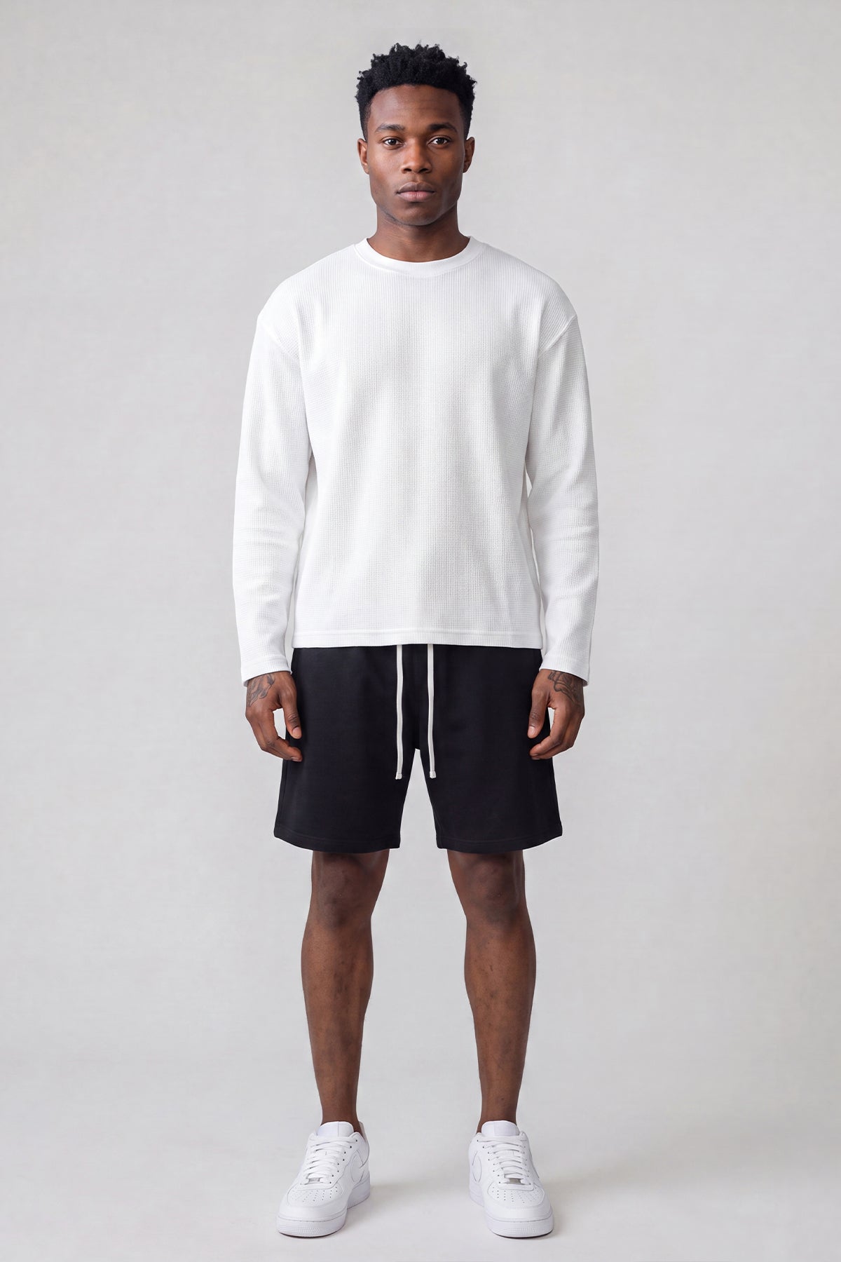 Initial Waffle Longsleeve