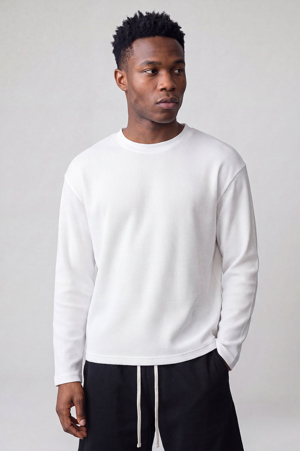 Initial Waffle Longsleeve