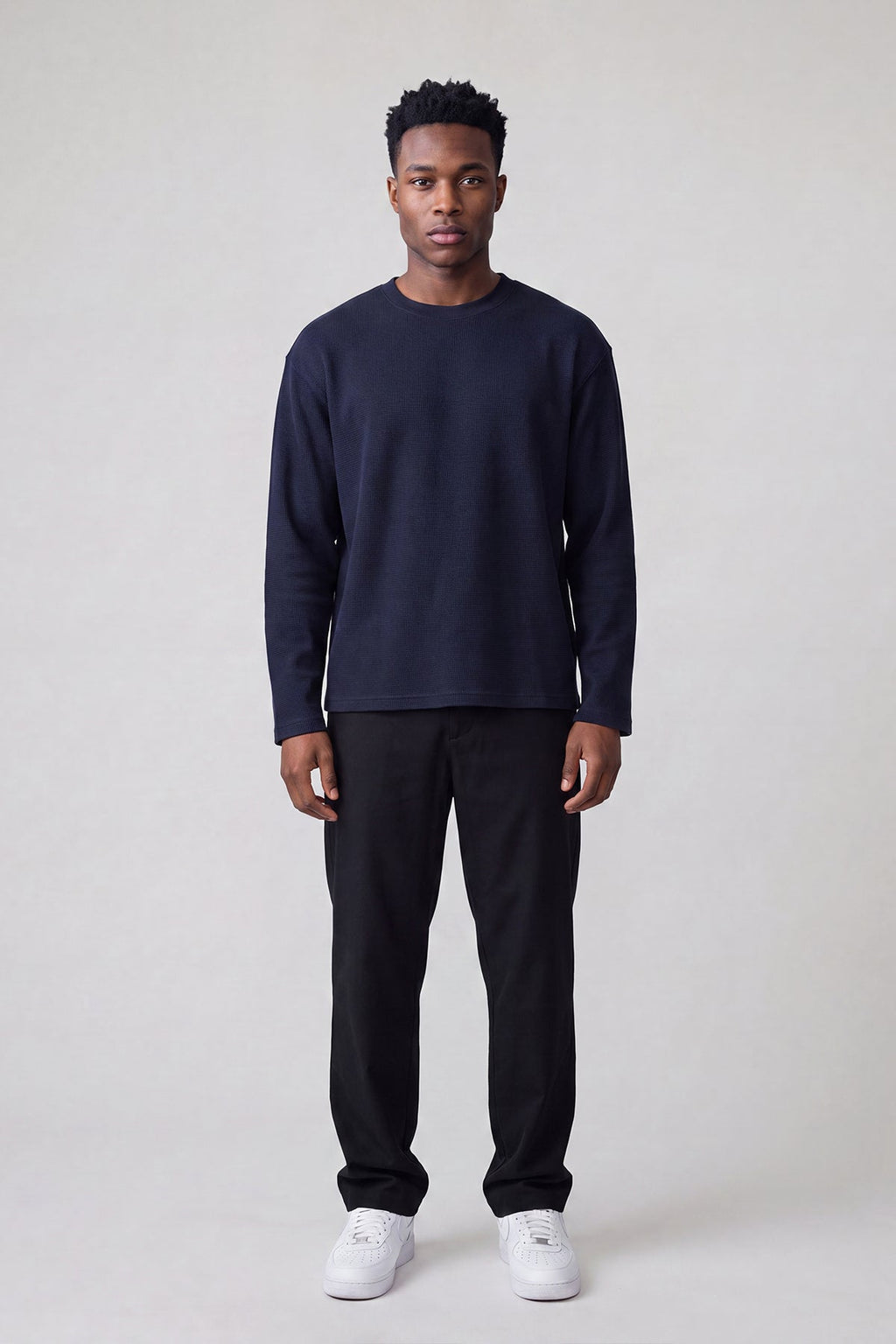 Initial Waffle Longsleeve