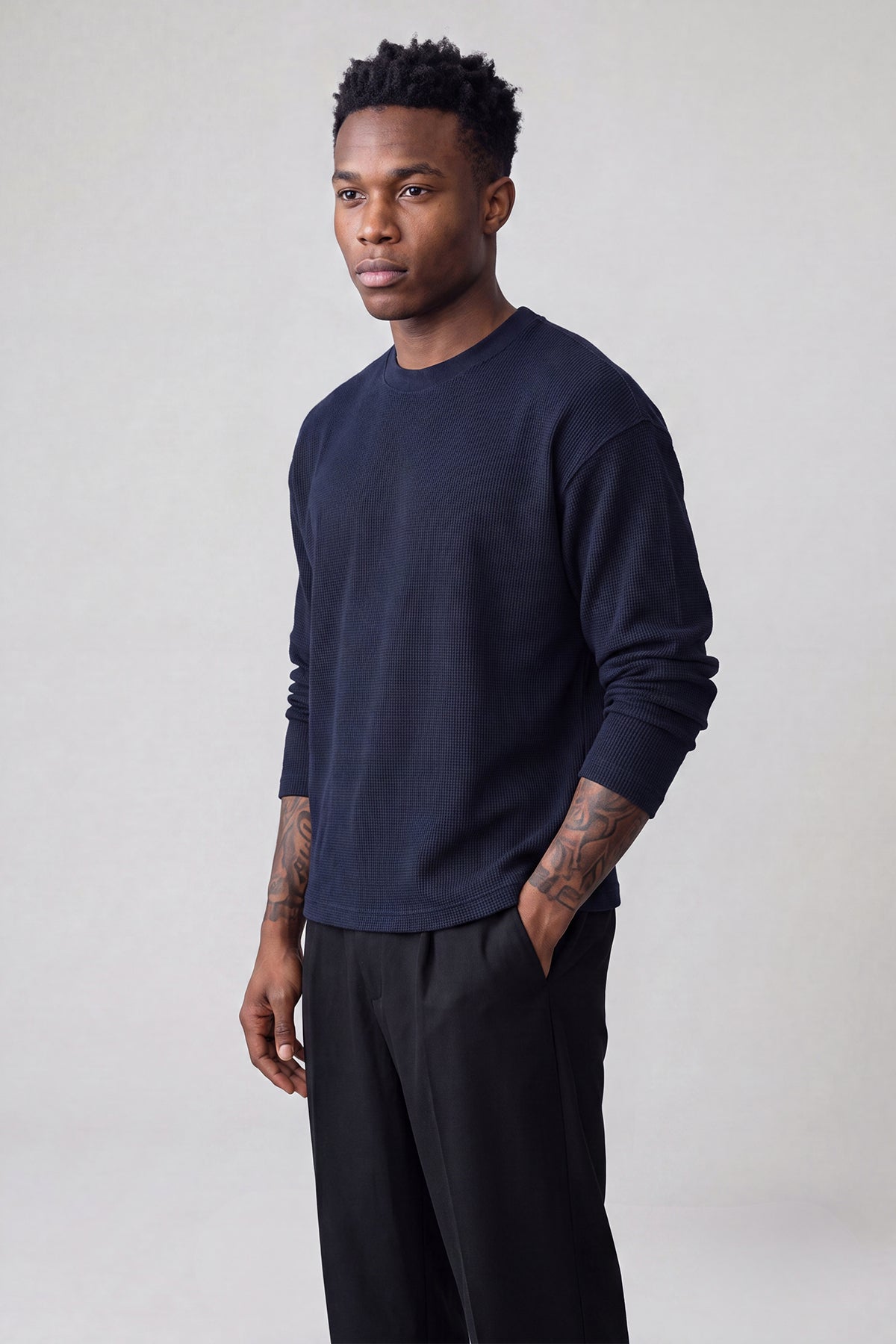 Initial Waffle Longsleeve