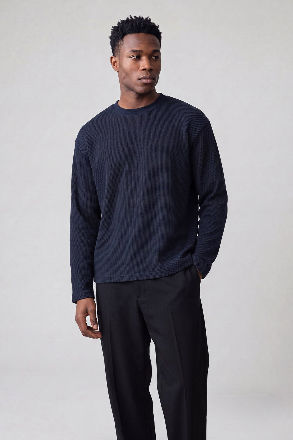 Initial Waffle Longsleeve
