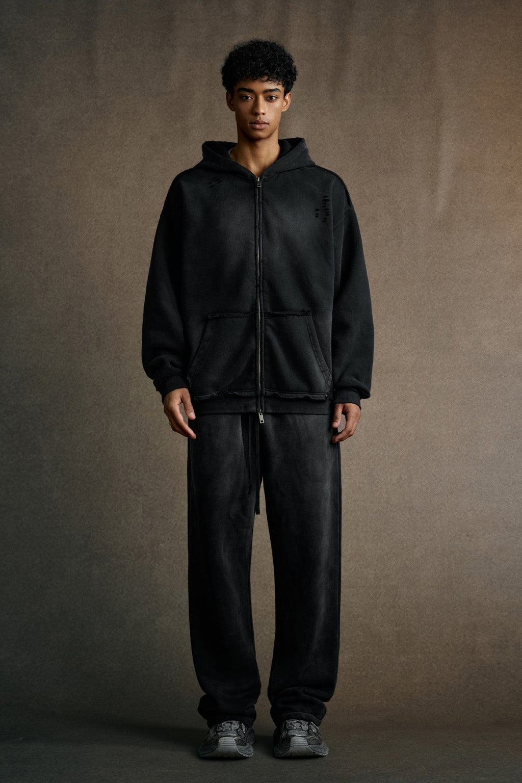 Initial Fragment Zip Hoodie