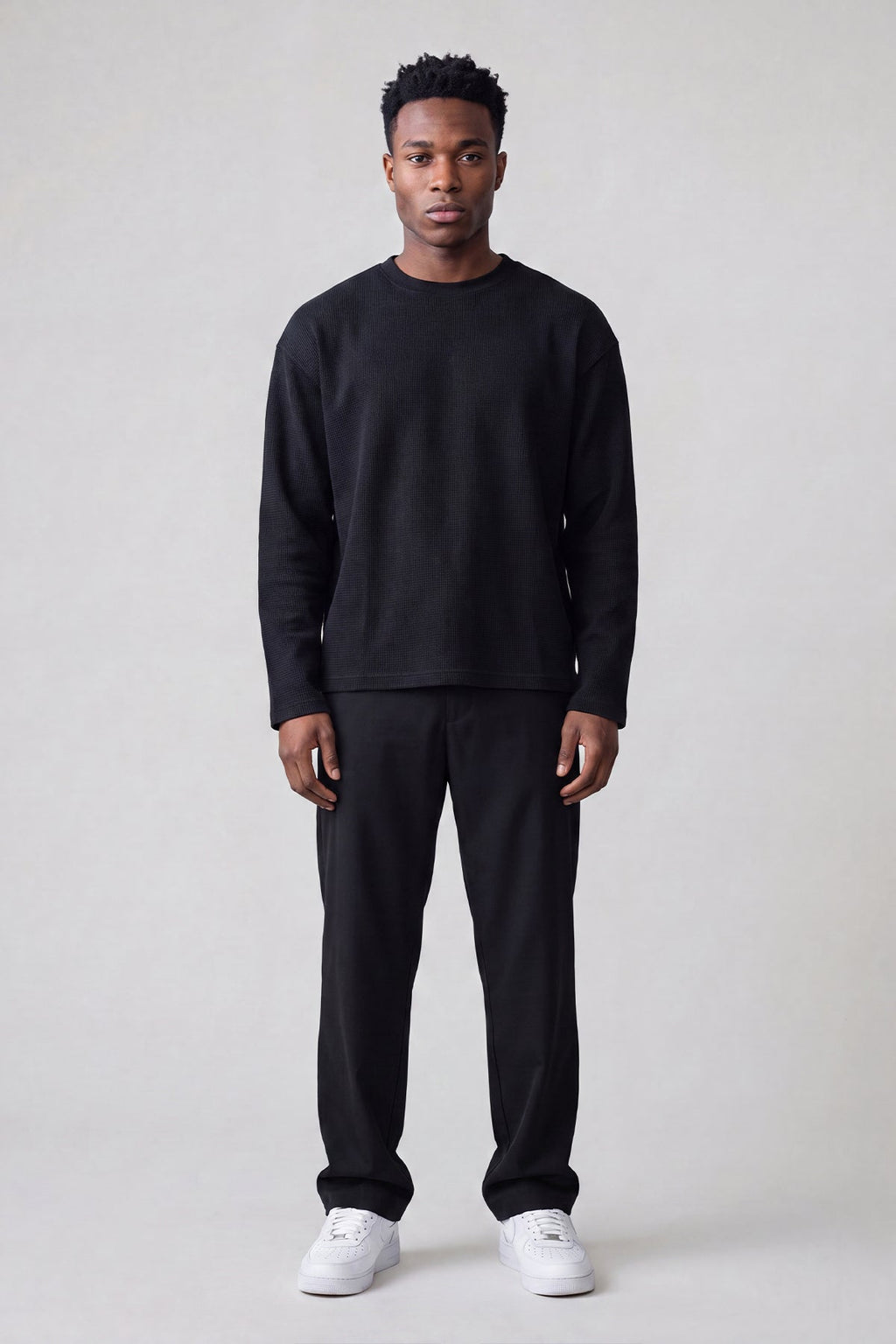 Initial Waffle Longsleeve
