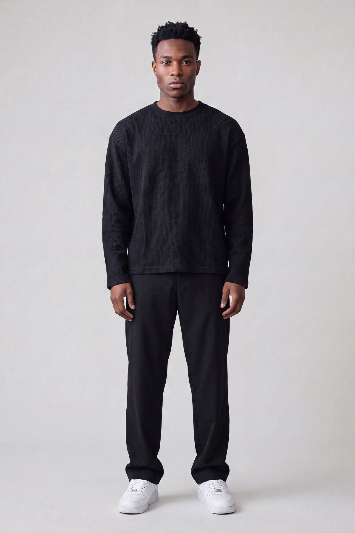 Initial Waffle Longsleeve