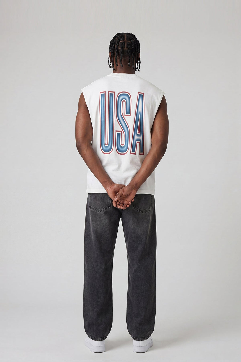 USA Star Muscle Tee