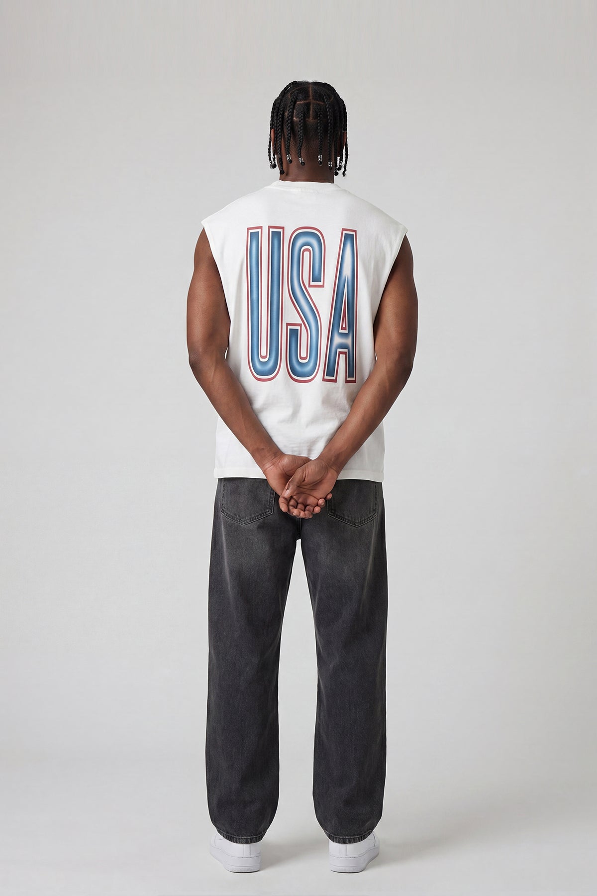 USA Star Muscle Tee
