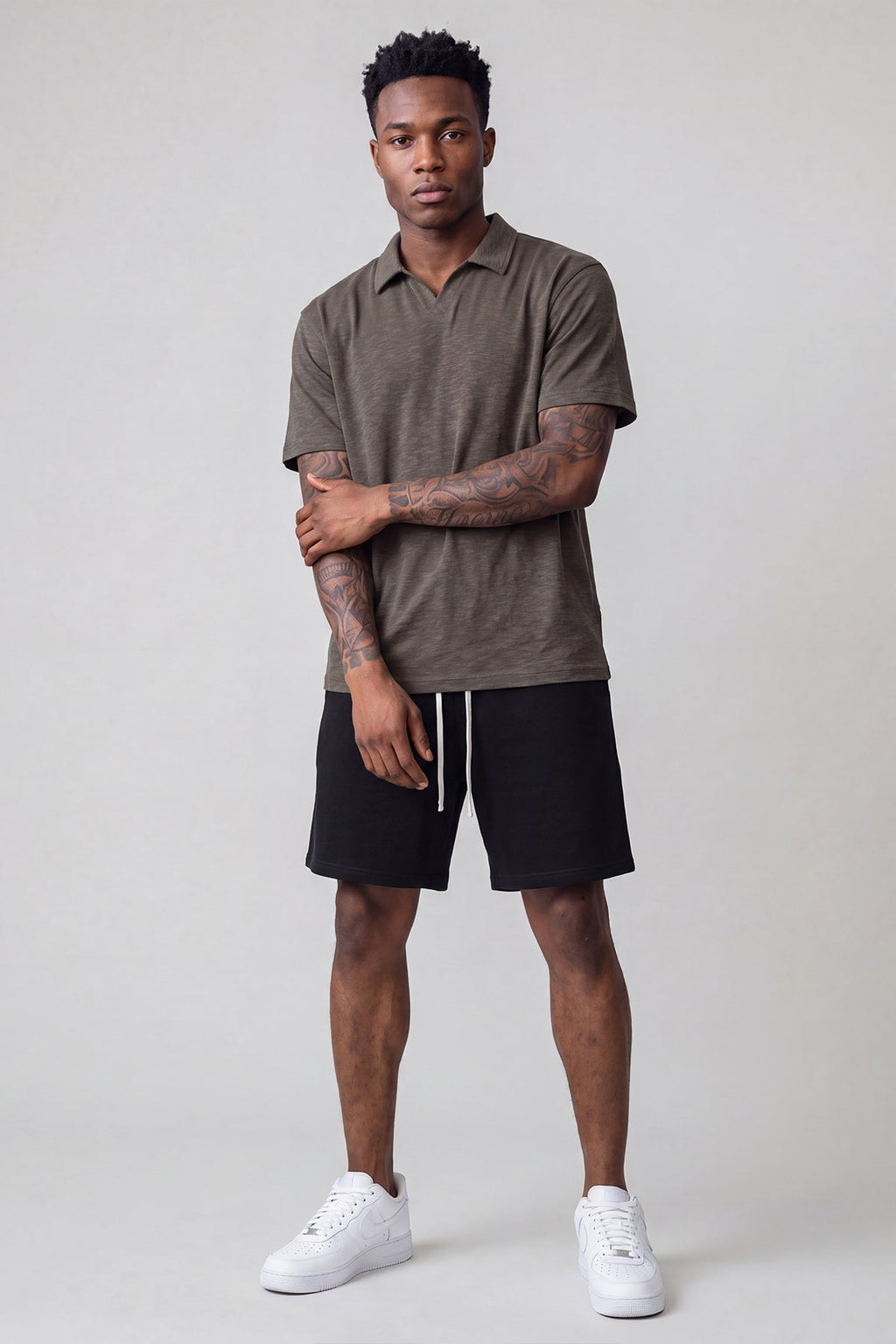 Initial Knitted Polo