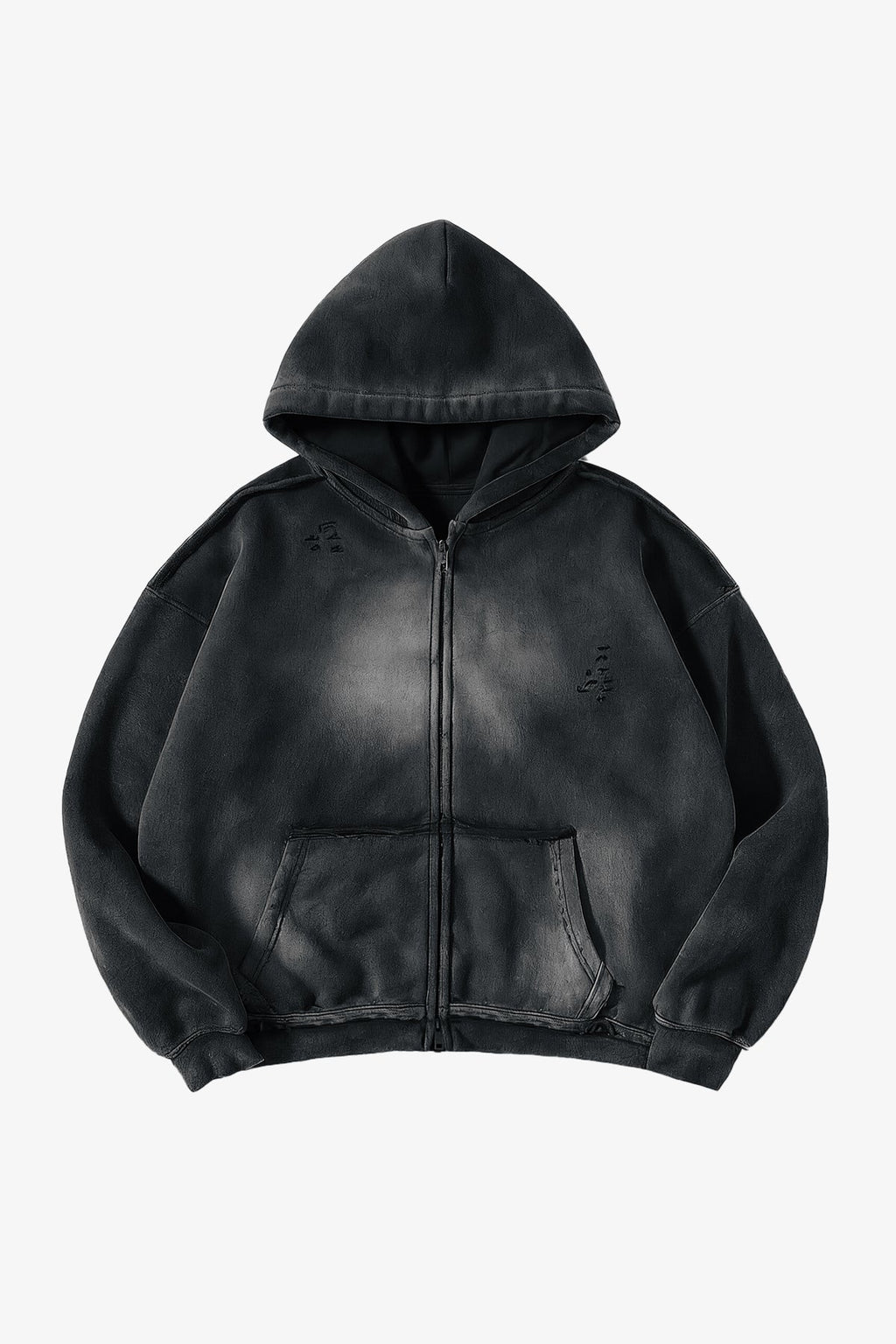 Initial Fragment Zip Hoodie