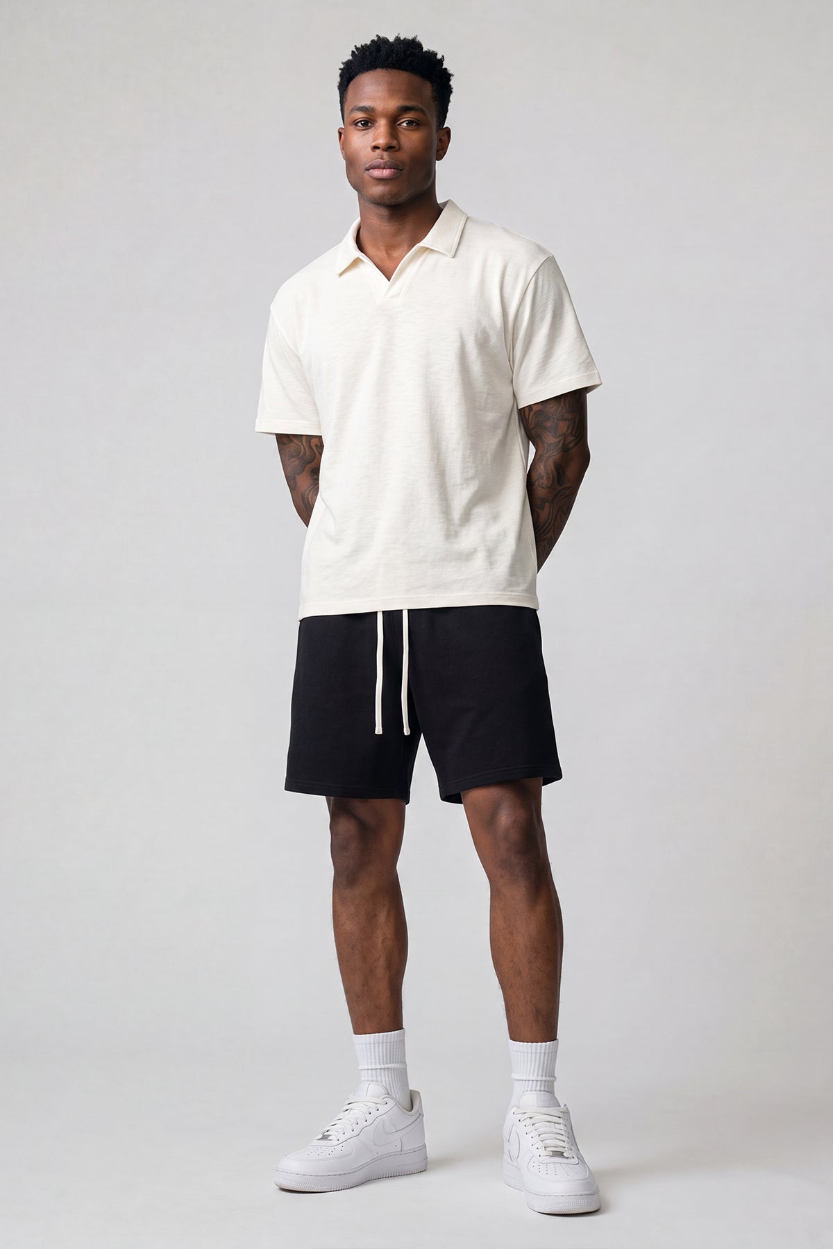 Initial Knitted Polo