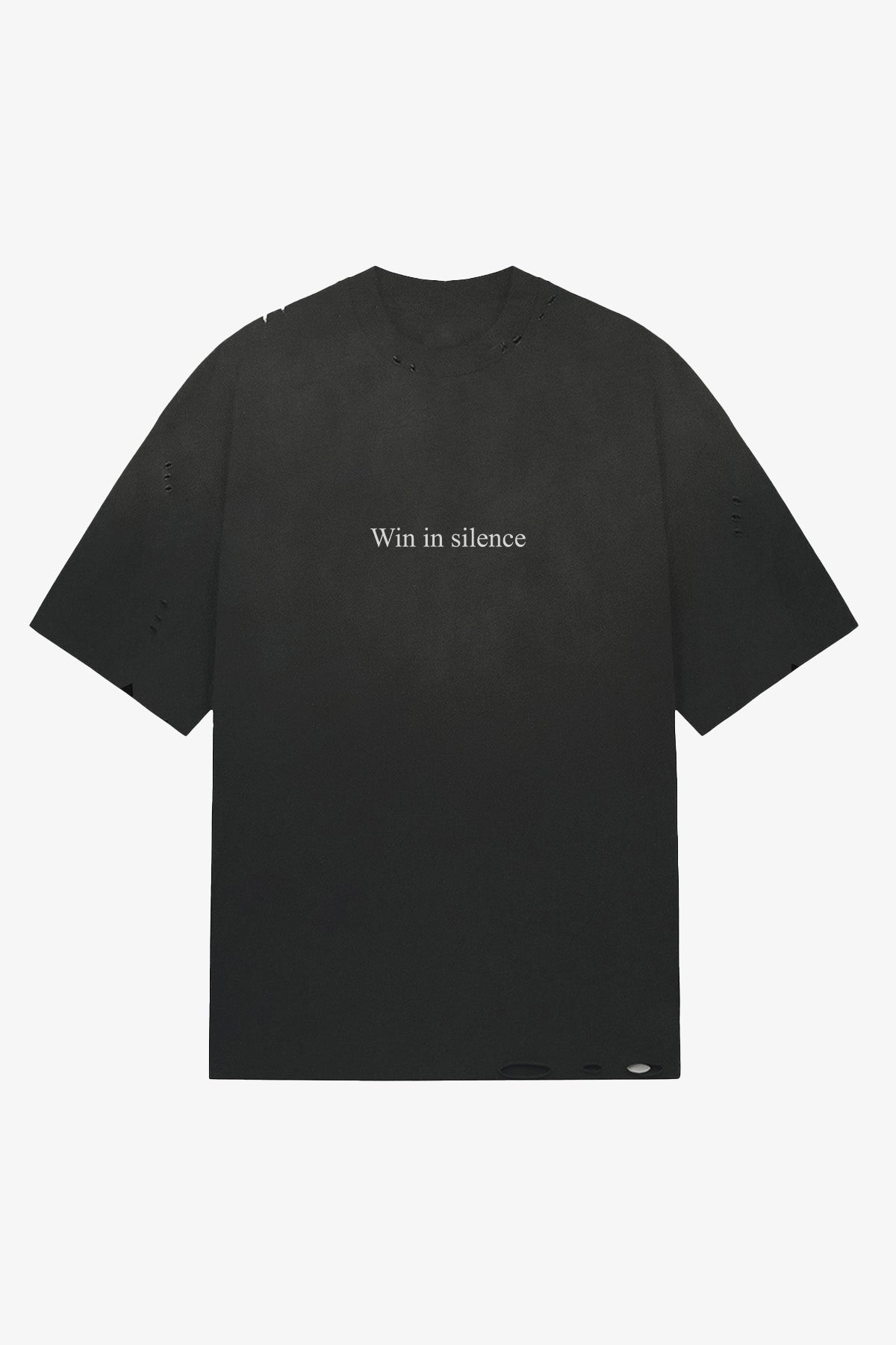 Win In Silence Ripped T-Shirt
